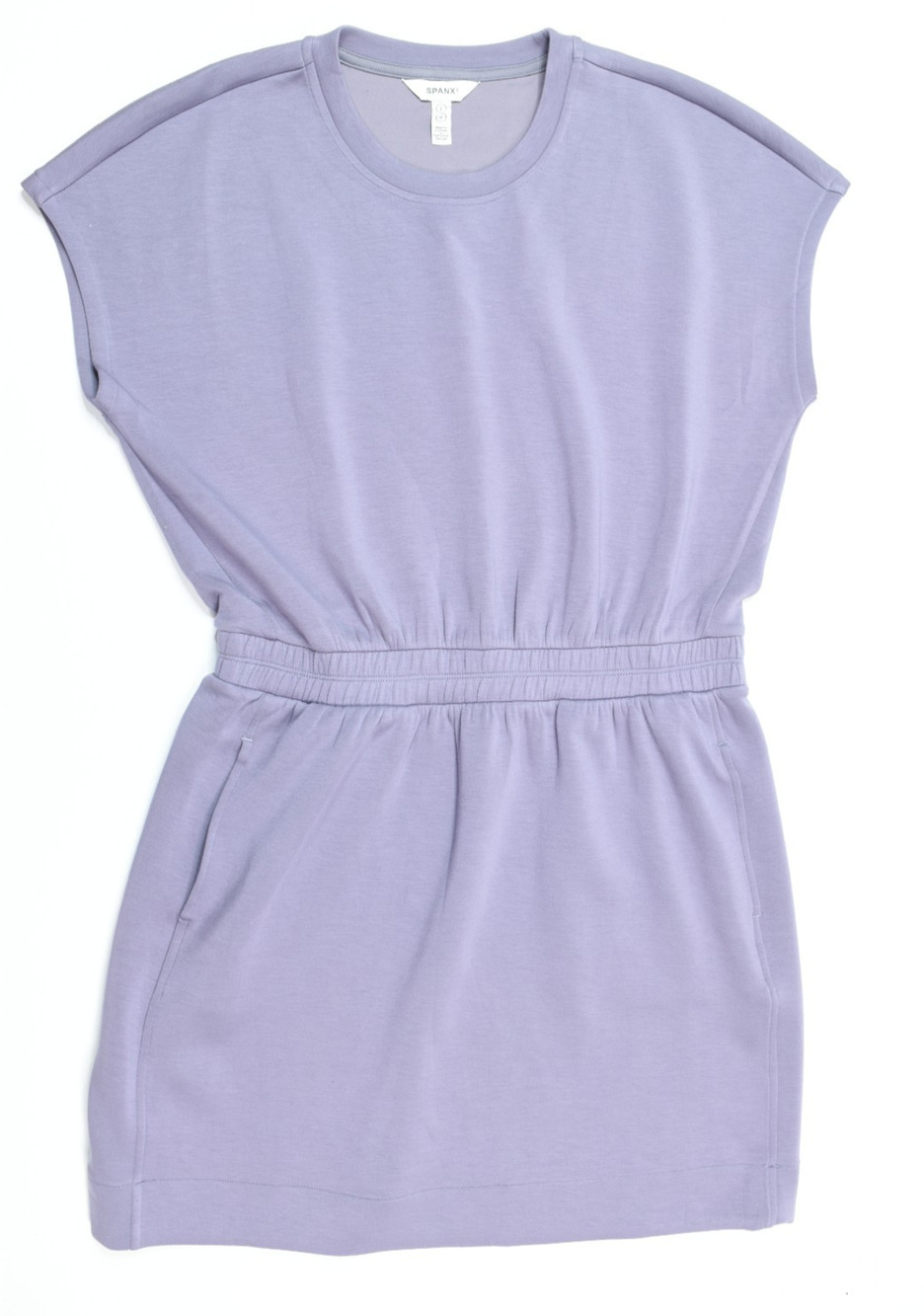 SPANX AirEssentials Cinched T Shirt Dress Womens Large Lavender Purple Mini
